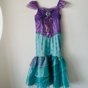 Disney Ariel Costume Girls Size 7-8 (originally two piece but sewn to one)